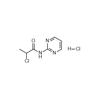 2-Chloro-N-(pyrimidin-2-yl)propanamidehydrochloride Structure