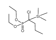 diethyl (1-chloro-1-(trimethylsilyl)butyl)phosphonate Structure