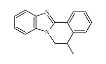 5-methyl-5,6-dihydrobenzimidazo[2,1-a]isoquinoline结构式