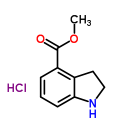 4-Methoxycarbonyl-2,3-dihydro-1H-indoline Structure