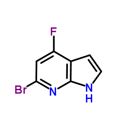 6-Bromo-4-fluoro-7-azaindole structure