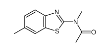 Acetamide, N-methyl-N-(6-methyl-2-benzothiazolyl)- (9CI) structure