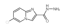 IMidazo[1,2-a]pyridine-2-carboxylic acid, 6-chloro-, hydrazide Structure