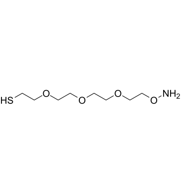 氨氧基-三聚乙二醇-硫醇盐酸盐结构式
