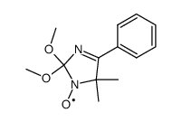 5,5-dimethyl-2,2-dimethoxy-4-phenyl-3-imidazoline 1-oxyl Structure