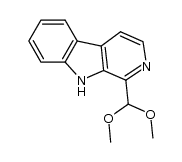 1-(dimethoxymethyl)-9H-β-carboline结构式