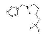 1-{[3-(Trifluoromethoxy)-1-pyrrolidinyl]methyl}-1H-imidazole Structure