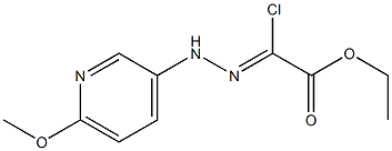 (Z)-ethyl 2-chloro-2-(2-(6-Methoxypyridin-3-yl)hydrazono)acetate Structure