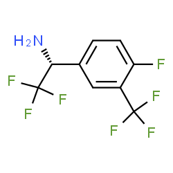 (1R)-2,2,2-TRIFLUORO-1-[4-FLUORO-3-(TRIFLUOROMETHYL)PHENYL]ETHYLAMINE Structure