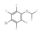 1-Bromo-4-(difluoromethoxy)-2,3,5,6-tetrafluoro-benzene结构式