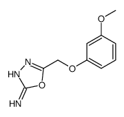 5-[(3-methoxyphenoxy)methyl]-1,3,4-oxadiazol-2-amine结构式