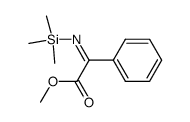 methyl 2-phenyl-2-((trimethylsilyl)imino)acetate Structure