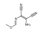 Methanimidic acid,N-(2-amino-1,2-dicyanoethenyl)-,methyl ester结构式