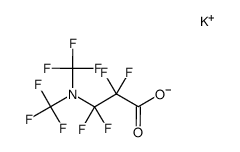 potassium salt of perfluoro(3-dimethylamino-propionic acid) Structure