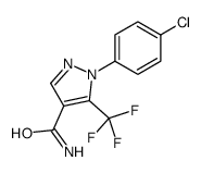 1-(4-chlorophenyl)-5-(trifluoromethyl)pyrazole-4-carboxamide结构式