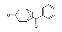 8苯甲酰基-8-氮杂双环[3.2.1]辛-3-酮结构式