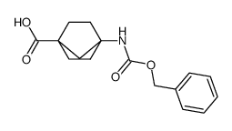 4-{[(benzyloxy)carbonyl]amino}bicyclo[2.2.1]heptane-1-carboxylic acid结构式