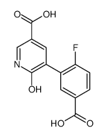 5-(5-carboxy-2-fluorophenyl)-6-oxo-1H-pyridine-3-carboxylic acid Structure