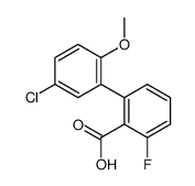 2-(5-chloro-2-methoxyphenyl)-6-fluorobenzoic acid结构式