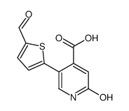 5-(5-formylthiophen-2-yl)-2-oxo-1H-pyridine-4-carboxylic acid Structure