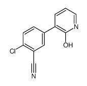 2-chloro-5-(2-oxo-1H-pyridin-3-yl)benzonitrile Structure