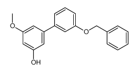 3-methoxy-5-(3-phenylmethoxyphenyl)phenol结构式