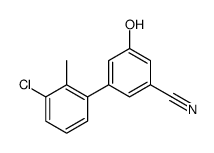 3-(3-chloro-2-methylphenyl)-5-hydroxybenzonitrile结构式