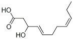 trans,cis-3-Hydroxyundeca-4,8-dienoic acid Structure