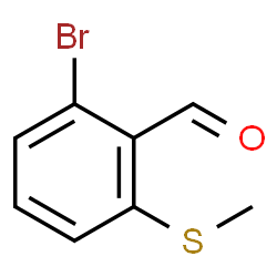 2-Bromo-6-(methylsulfanyl)benzaldehyde结构式