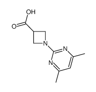 1-(4,6-Dimethyl-pyrimidin-2-yl)-azetidine-3-carboxylic acid Structure