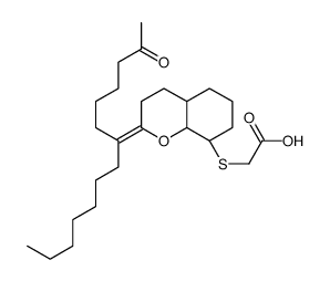 2-[[(2Z,4aS,8S,8aS)-2-(2-oxotetradecan-7-ylidene)-3,4,4a,5,6,7,8,8a-octahydrochromen-8-yl]sulfanyl]acetic acid结构式