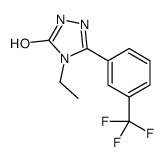 4-ethyl-3-[3-(trifluoromethyl)phenyl]-1H-1,2,4-triazol-5-one结构式