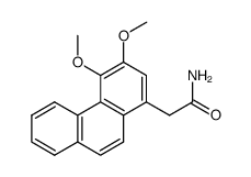 2-(3,4-dimethoxy-1-phenanthryl)acetamide结构式