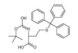 (R)-2-((TERT-BUTOXYCARBONYL)AMINO)-4-(TRITYLTHIO)BUTANOIC ACID structure