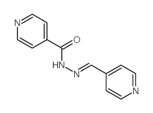 4-Pyridinecarboxylicacid, 2-(4-pyridinylmethylene)hydrazide Structure