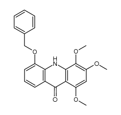 5-benzyloxy-1,3,4-trimethoxy-9(10H)-acridone Structure