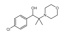 1-(4-chlorophenyl)-2-methyl-2-morpholinopropan-1-ol Structure