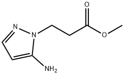 3-(5-氨基-1-吡唑基)丙酸甲酯结构式