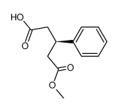 3-phenyl-pentanedioic acid monomethyl ester结构式