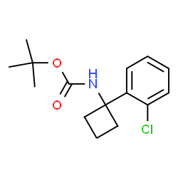 tert-Butyl N-[1-(2-chlorophenyl)cyclobutyl]carbamate picture
