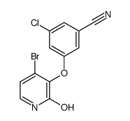 3-[(4-bromo-2-hydroxypyridin-3-yl)oxy]-5-chlorobenzonitrile结构式