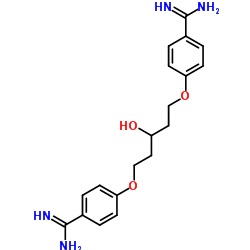 1,5-Di(4-amidinophenoxy)-3-pentanol结构式