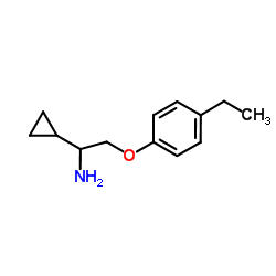 1-cyclopropyl-2-(4-ethylphenoxy)ethanamine结构式