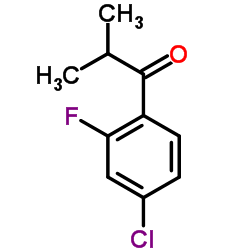 1-(4-Chloro-2-fluorophenyl)-2-methylpropan-1-one Structure