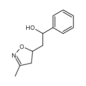 2-(3-methyl-4,5-dihydroisoxazol-5-yl)-1-phenylethanol Structure