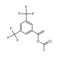 1-(3,5-bis(trifluoromethyl)phenyl)vinyl acetate结构式