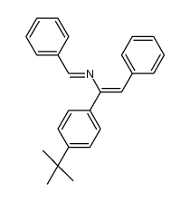 (1E,3Z)-1,4-diphenyl-3-(4-tert-butylphenyl)-2-aza-1,3-butadiene结构式