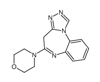 4-(4H-[1,2,4]triazolo[4,3-a][1,5]benzodiazepin-5-yl)morpholine结构式