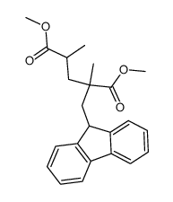 2-(9H-Fluoren-9-ylmethyl)-2,4-dimethyl-pentanedioic acid dimethyl ester Structure