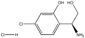 2-((1S)-1-AMINO-2-HYDROXYETHYL)-5-CHLOROPHENOL HYDROCHLORIDE Structure